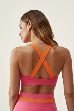 Born Living Yoga Top Iris Forever Power Pink/Tangerine Rosa Sale