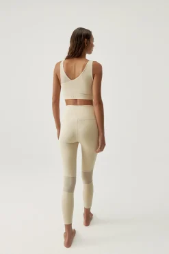 Born Living Yoga Top Jin Oat Milk Beige Hot