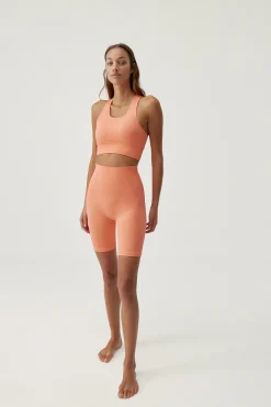 Born Living Yoga Top Kalindi Nectarine Naranja Sale