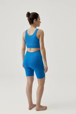 Born Living Yoga Top Mere Gloss Blue Azul Discount