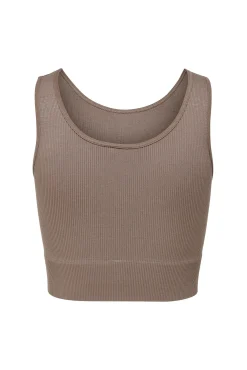 Only Play Top Seamless Halter Gris Best
