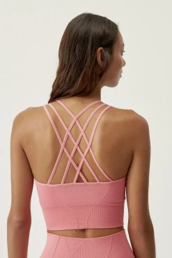 Born Living Yoga Top Selene Pink Peach Rosa