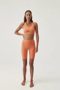 Born Living Yoga Top Soata Nectarine Naranja Clearance