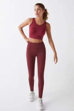 Dash and Stars Top Sujetador Deportivo Rojo 4D Stretch Burdeos Outlet