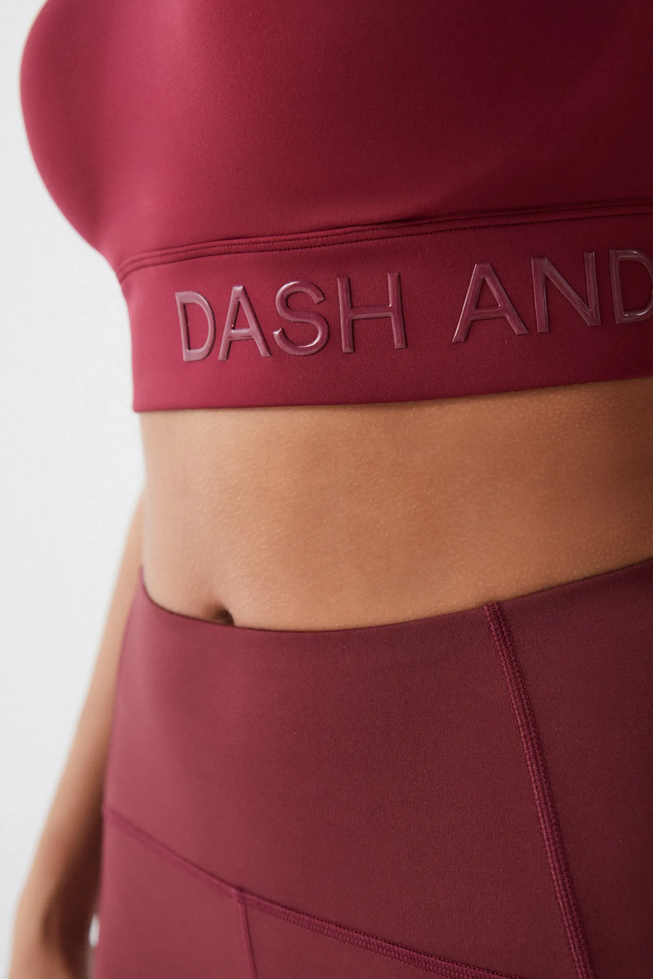 Dash and Stars Top Sujetador Deportivo Rojo 4D Stretch Burdeos Outlet