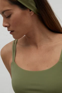 Dash and Stars Top Sujetador Deportivo Verde Collagen Feel Estampado Hot
