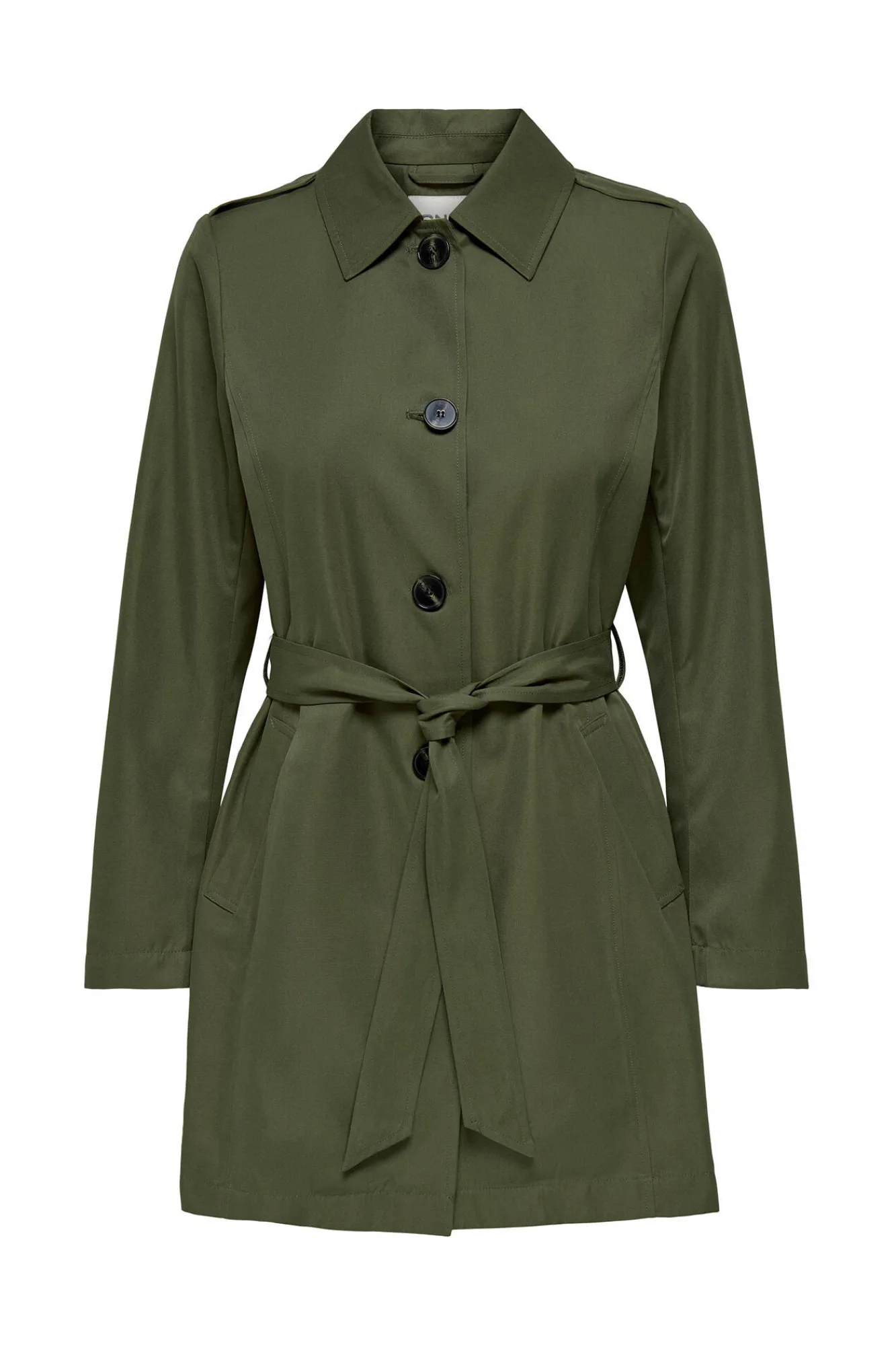 Only Trench Cinturon Verde