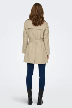 Only Trench Cinturon Beige Medio