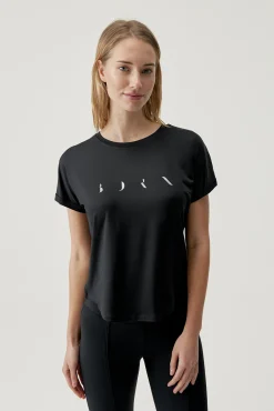 Born Living Yoga T-Shirt Azami Black Negro