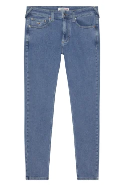 Tommy Jeans Vaquero De Hombre Slim Fit . Azul Medio Discount