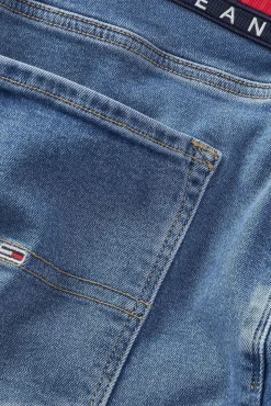 Tommy Jeans Vaquero De Hombre Slim Fit . Azul Medio Discount