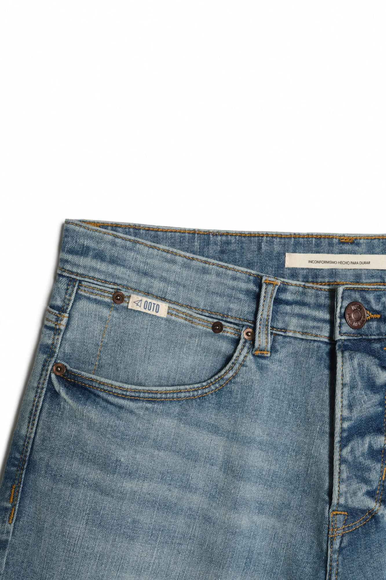 Ooto Vaquero Slim Lavado Oscuro Azul Clearance