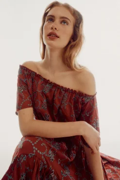 Slowlove Vestido Bordados Perforados Multicolor Best