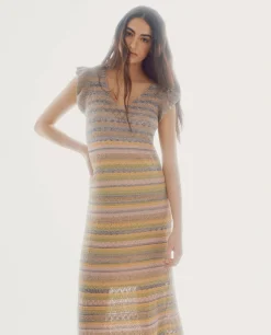 Slowlove Vestido Calado Multicolor