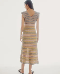 Slowlove Vestido Calado Multicolor