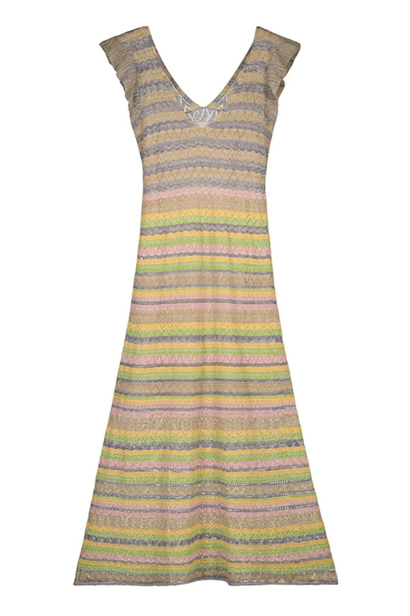 Slowlove Vestido Calado Multicolor