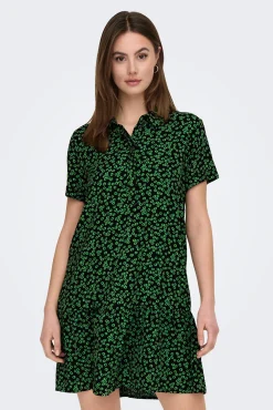 JDY Vestido Camisero Corto Negro Sale