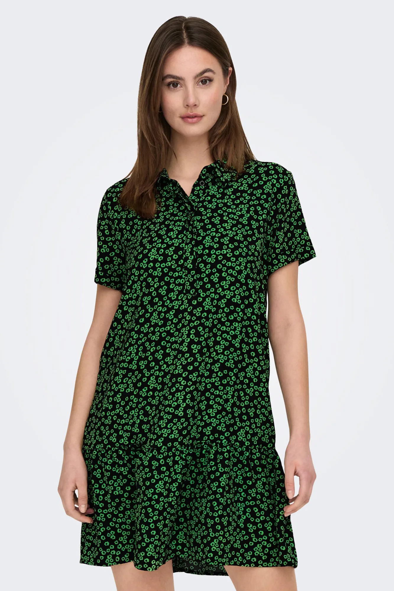 JDY Vestido Camisero Corto Negro Sale