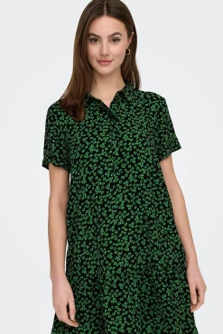 JDY Vestido Camisero Corto Negro Sale
