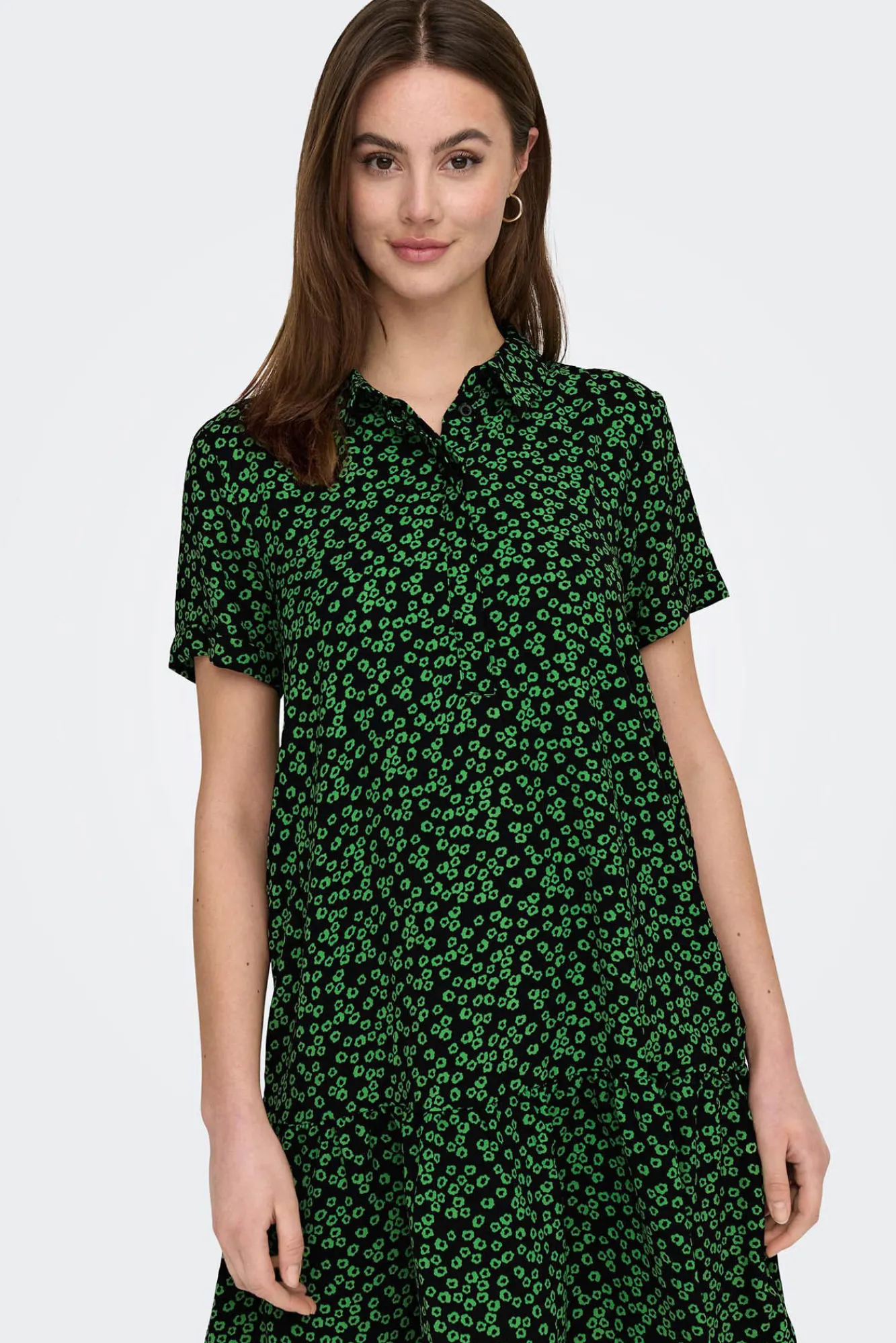 JDY Vestido Camisero Corto Negro Sale