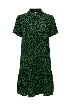JDY Vestido Camisero Corto Negro Sale