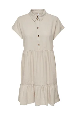 JDY Vestido Camisero Corto Gris Medio Online