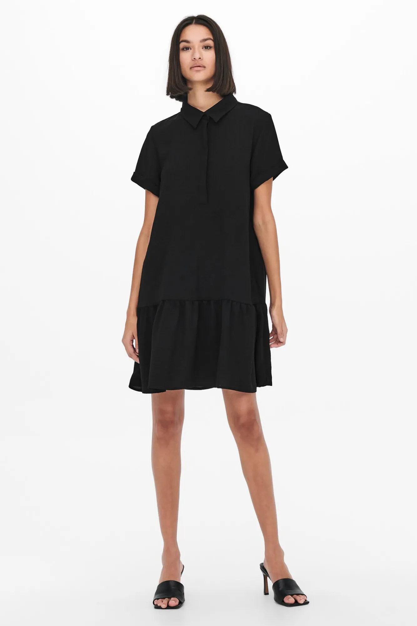 JDY Vestido Camisero Corto Marengo Best