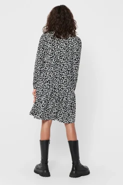 JDY Vestido Camisero Estampado Floral Negro Best