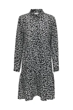 JDY Vestido Camisero Estampado Floral Negro Best