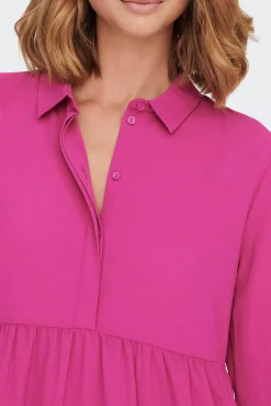 JDY Vestido Camisero Midi Morado Best