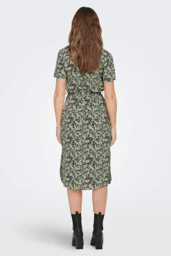 JDY Vestido Camisero Midi Verde Hot