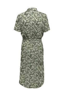 JDY Vestido Camisero Midi Verde Hot