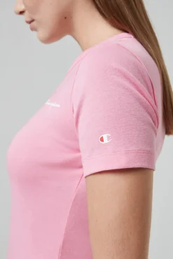 Champion Vestido Cenido Con Logotipo Pequeno Rosa Best
