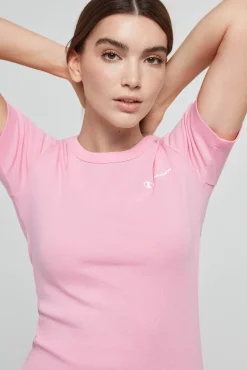 Champion Vestido Cenido Con Logotipo Pequeno Rosa Best