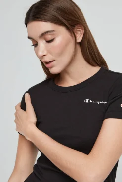 Champion Vestido Cenido Con Logotipo Pequeno Negro Sale