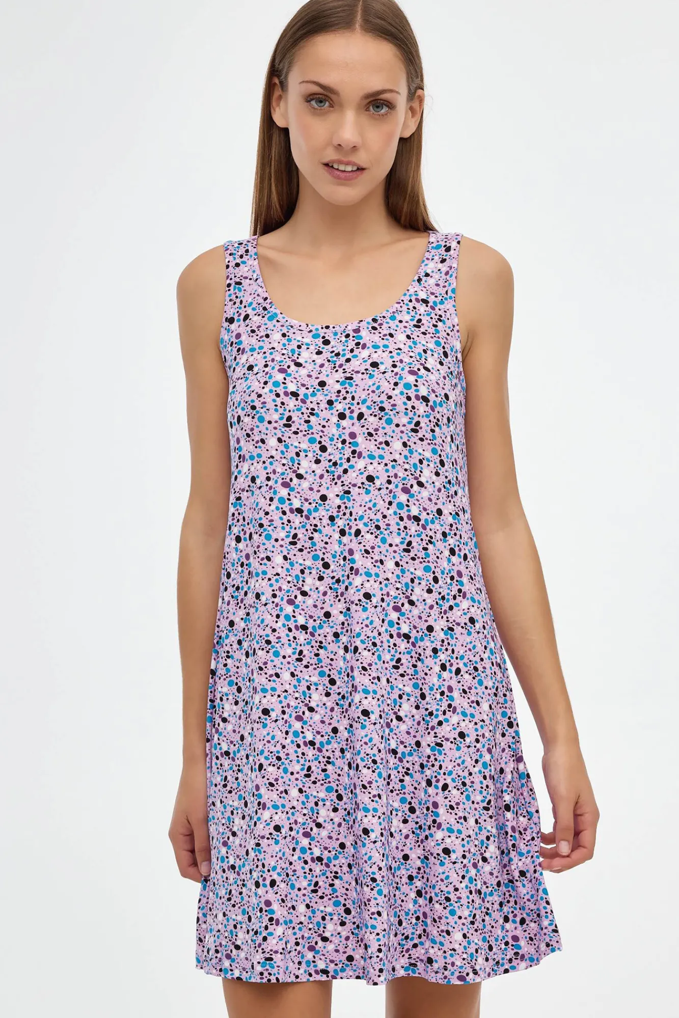 Inside Vestido Con Estampado Morado Clearance