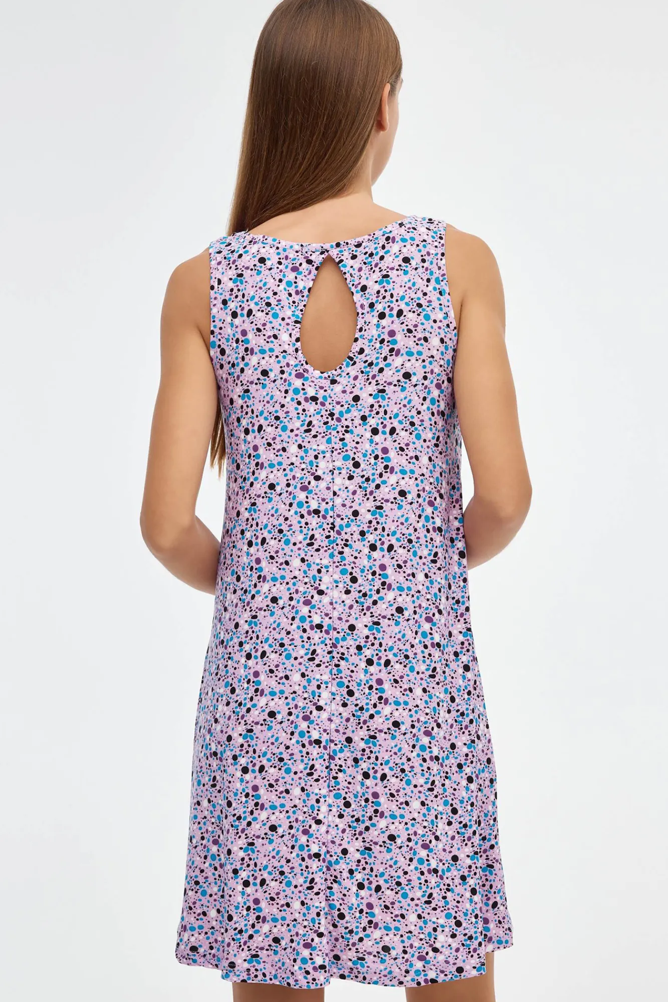 Inside Vestido Con Estampado Morado Clearance