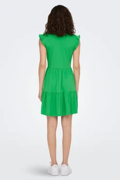 Only Vestido Con Volantes Verde Best