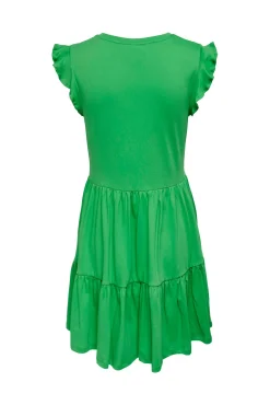 Only Vestido Con Volantes Verde Best