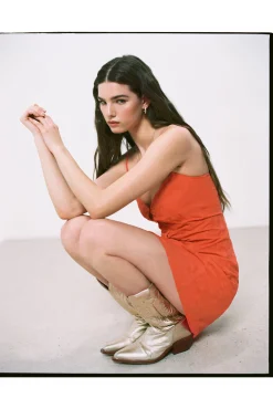 High Spirits Vestido Coral Rojo Clearance