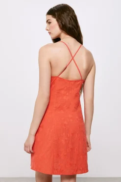 High Spirits Vestido Coral Rojo Clearance