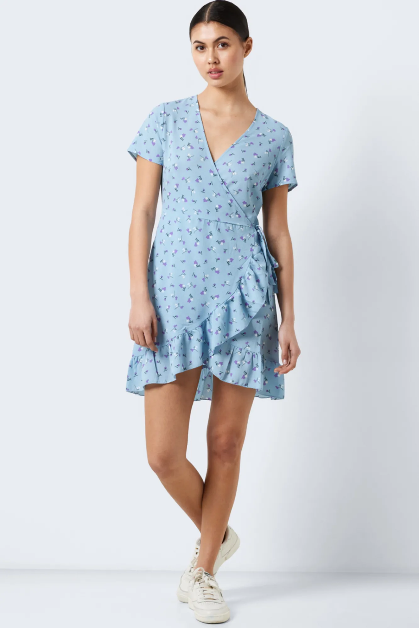 Noisy May Vestido Corto Azul Medio Sale
