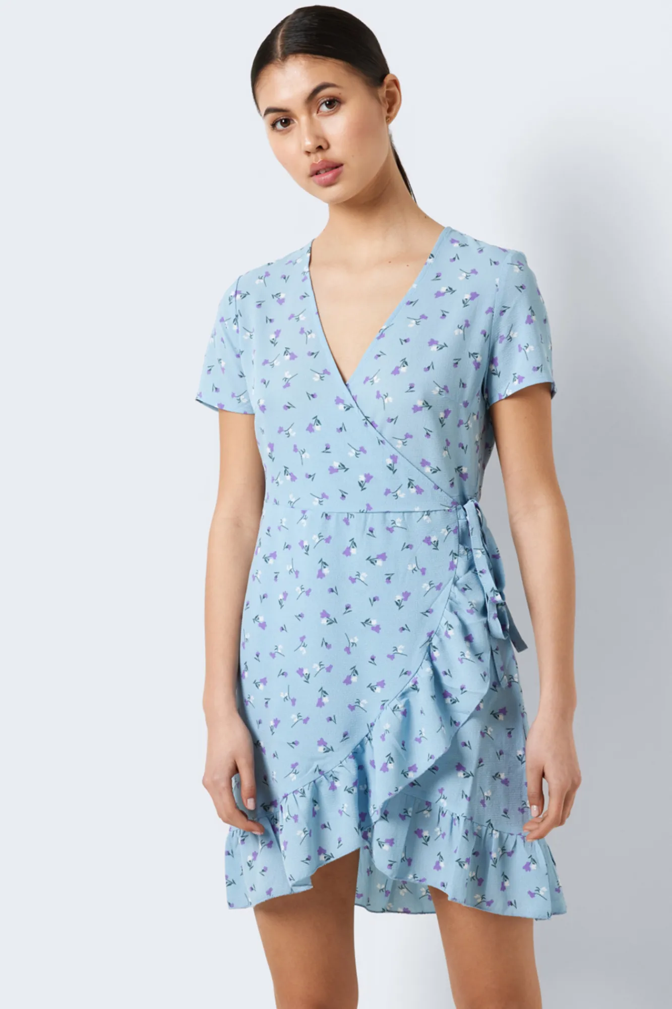 Noisy May Vestido Corto Azul Medio Sale