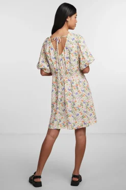 Pieces Vestido Corto Blanco Hot
