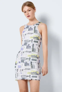 Noisy May Vestido Corto Blanco Hot