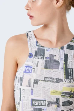 Noisy May Vestido Corto Blanco Hot