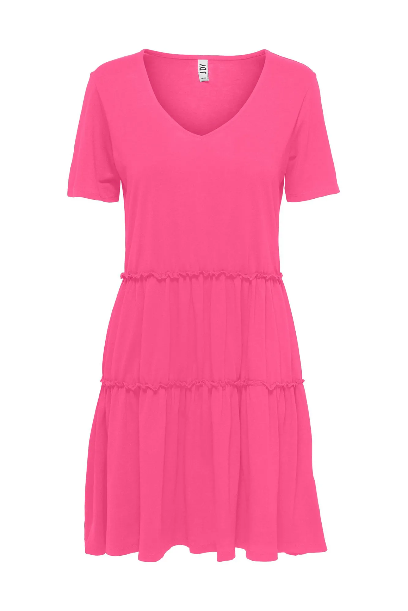 JDY Vestido Corto A Capas Manga Corta Rosa Discount