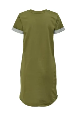 JDY Vestido Corto Asimetrco Amarillo Hot