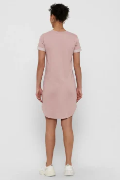 JDY Vestido Corto Asimetrco Rosa Hot