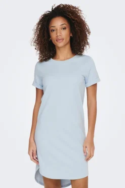 JDY Vestido Corto Asimetrco Azul Claro New